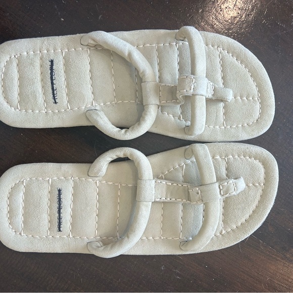 Womans Cream Sandals free people trendy stylish size 8.5 New no box - Picture 2 of 3